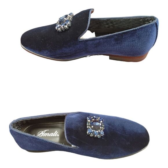 MEN'S AMALI VELVET SLIP ON LOAFER WITH JEWELED BIT & MATCHING PIPING. TIAGO OO2. - Picture 2 of 7
